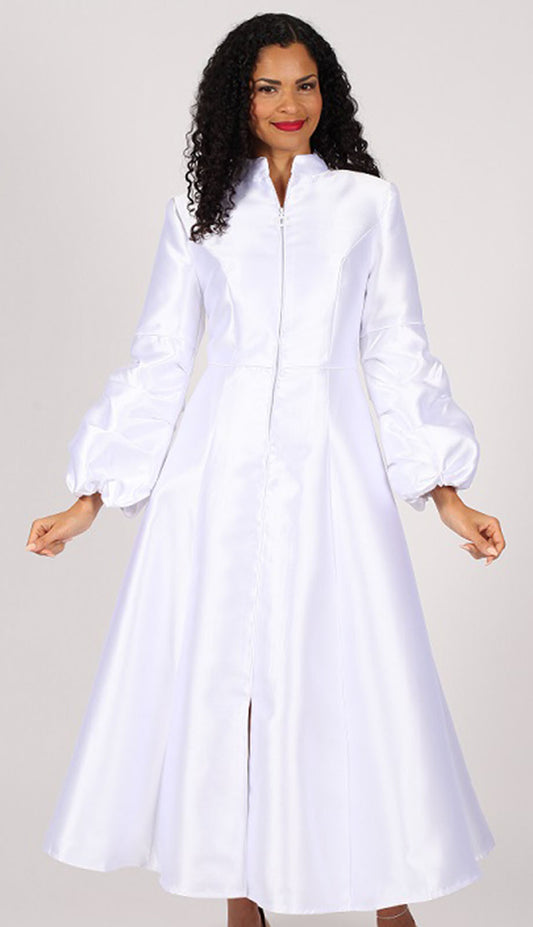 Diana Couture 8601-WHT-CO Church Robe