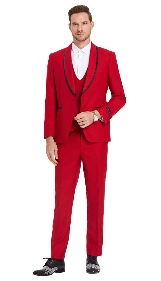 Tazzio M352SK-RED Church Suit