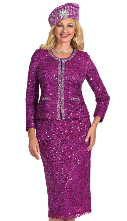 Lily And Taylor 5201-MAG Church Suit