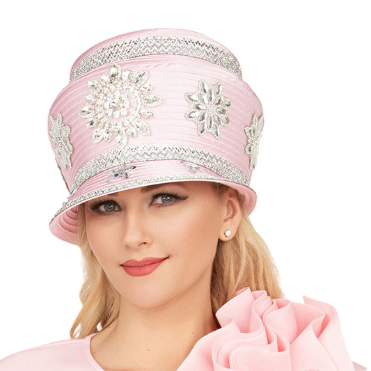 Giovanna HR22149-PNK-QS Church Hat