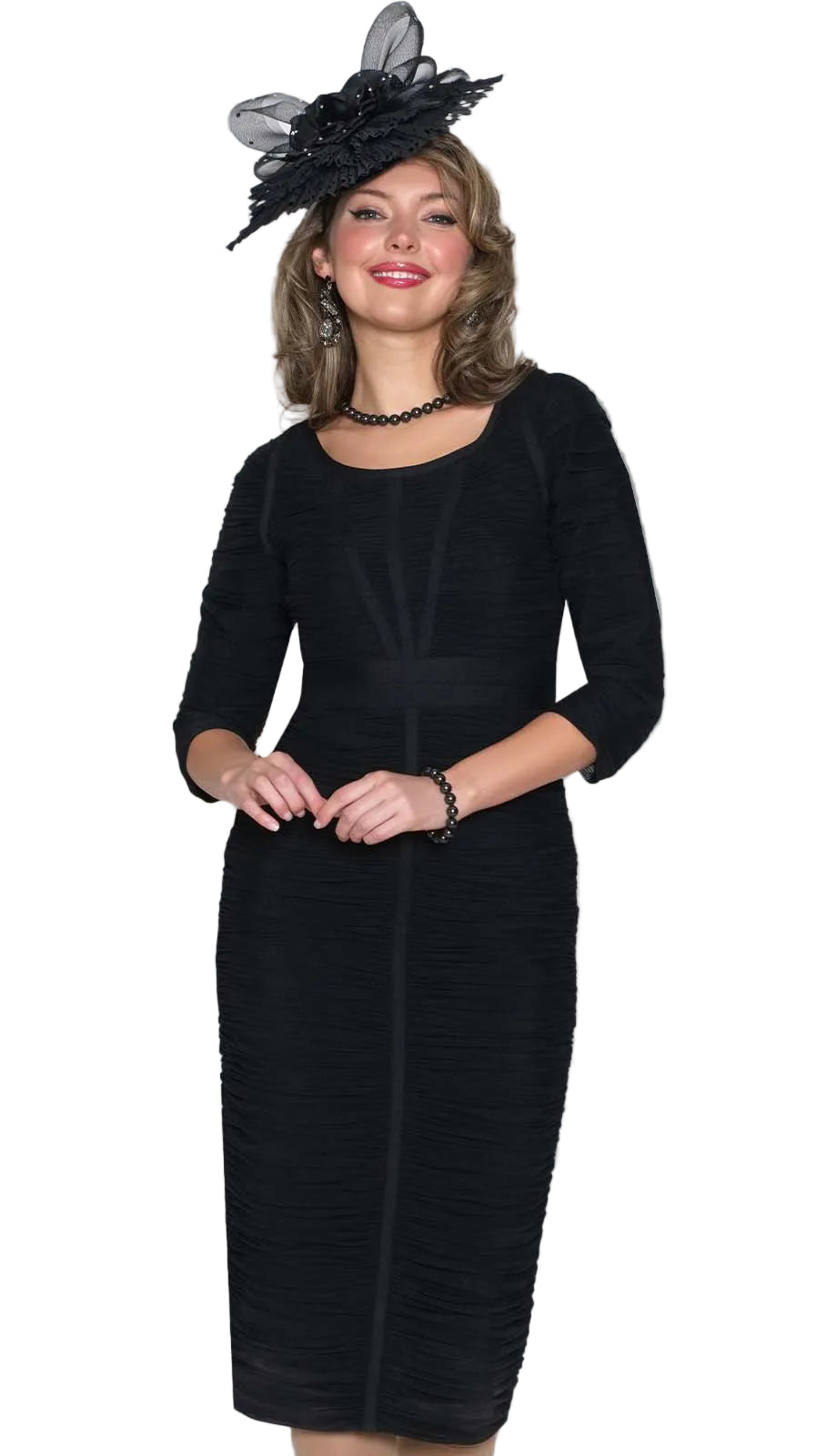 Lily and Taylor H164-BLK Church Hat