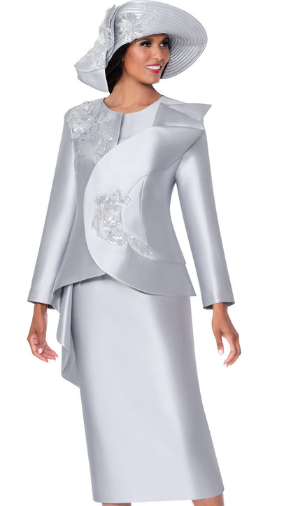 GMI G400572-SLV-QS Womens Church Suit