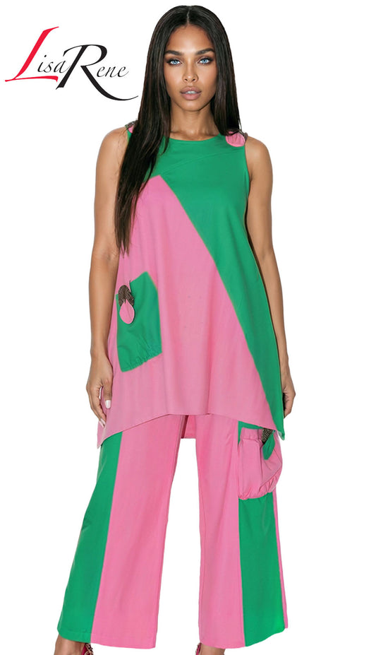 Lisa Rene 3389-PWG Church Suit