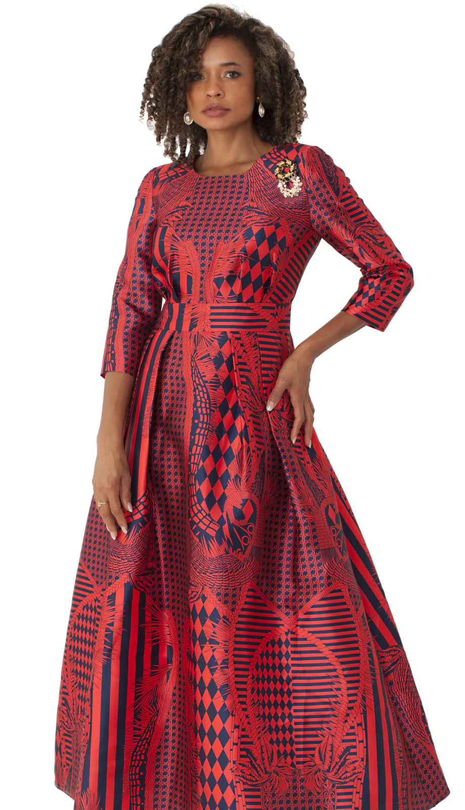 Tally Taylor 4497-RED-CO Church Dress