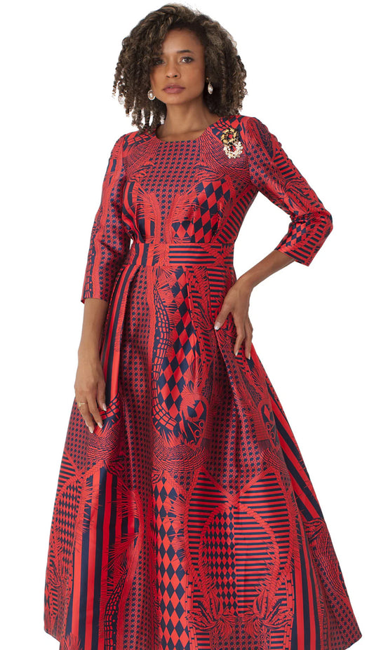 Tally Taylor 4497-RED-CO Church Dress