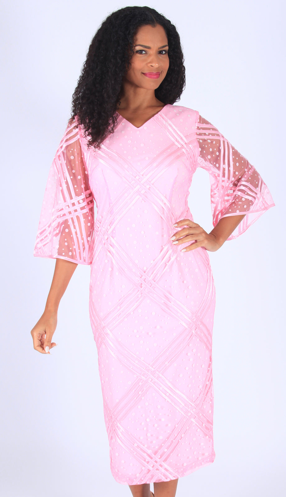 Diana Couture 8589-PNK Church Dress