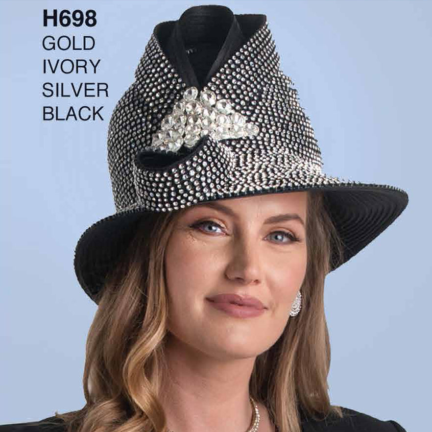Lily And Taylor H698-BLK Church Hat