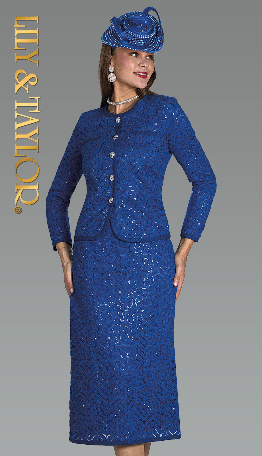 Lily And Taylor 5142-RYL Church Suit
