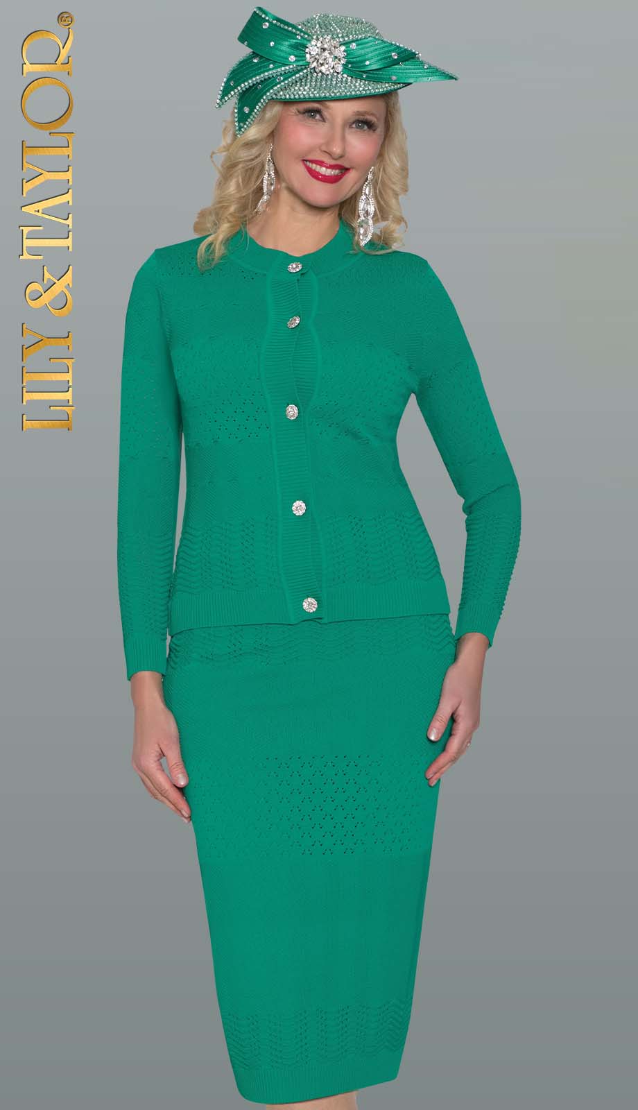 Lily And Taylor 899-EMR Church Suit
