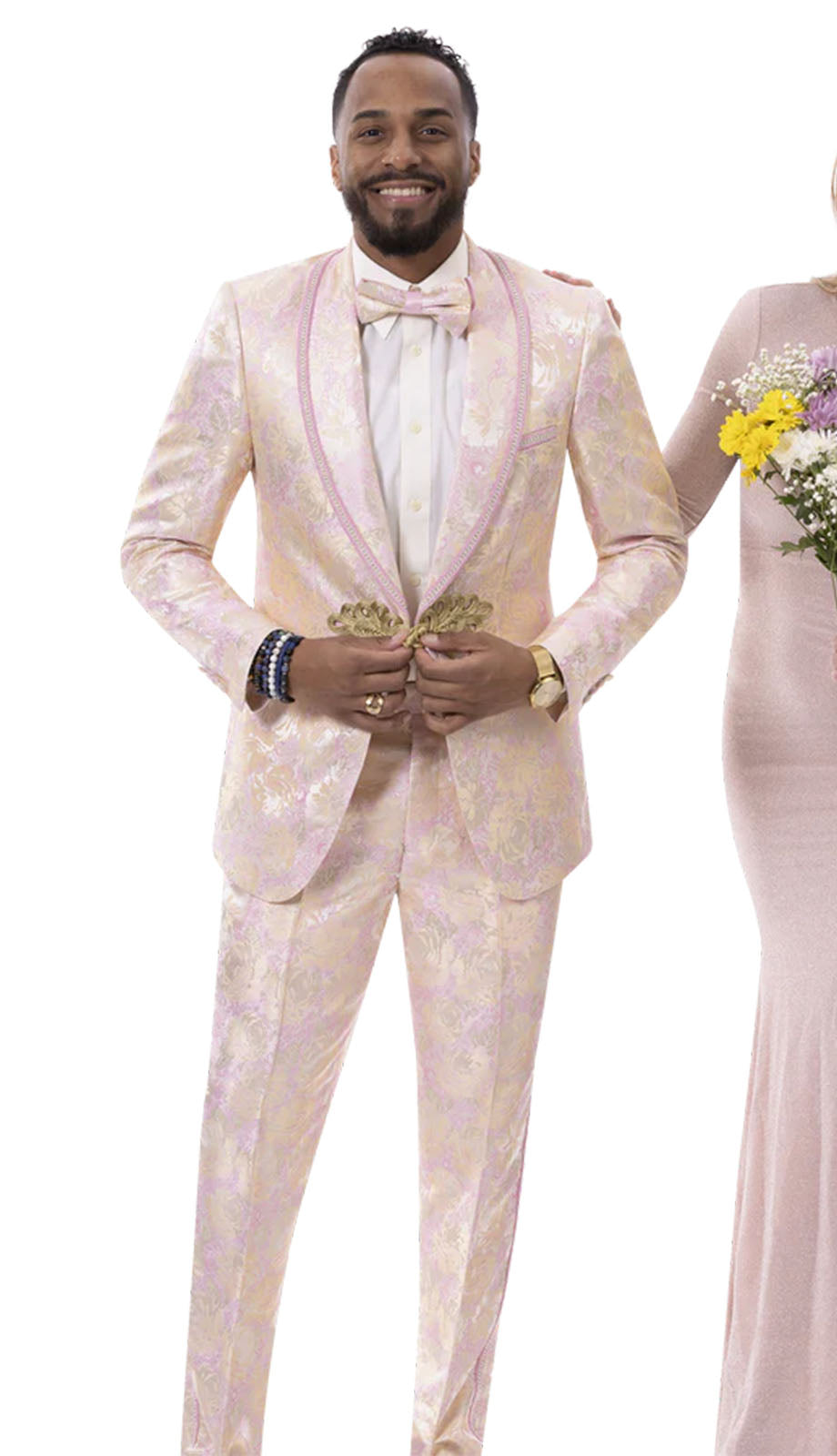 EJ Samuel JP111-PNK Church Suit