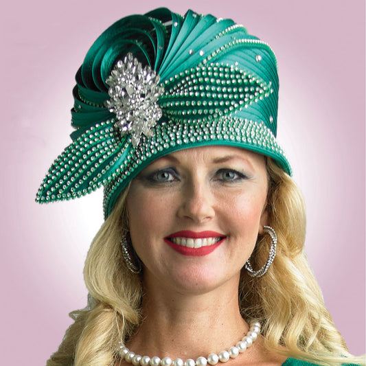 Lily And Taylor H929-EMR Church Hat