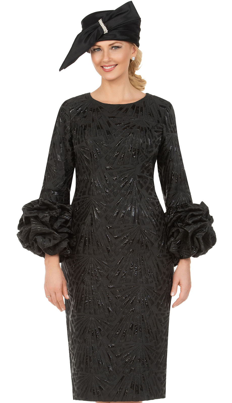 Giovanna D2424-BLK-QS Church Dress
