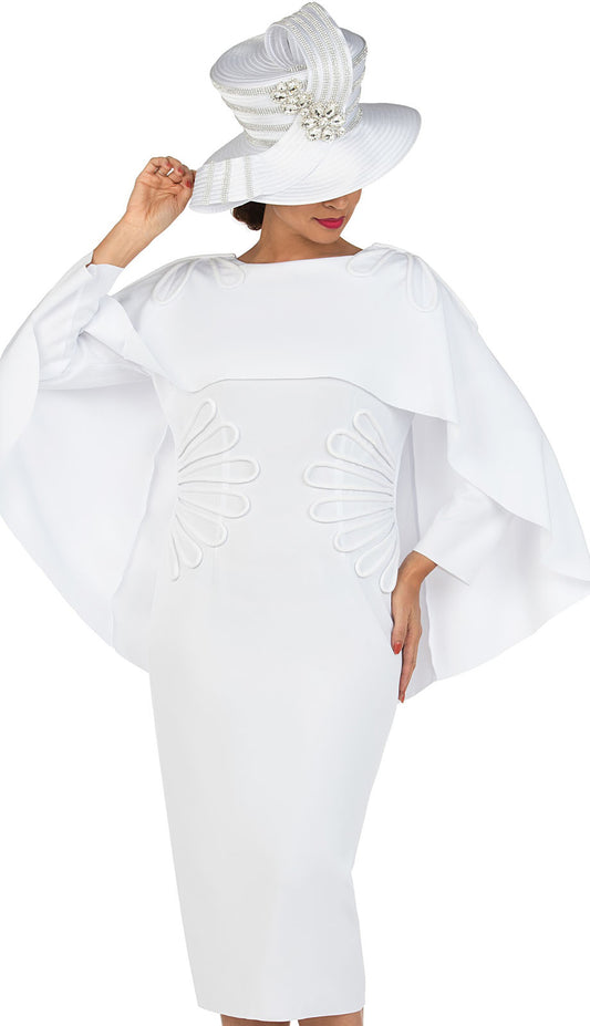 Giovanna D1590-WHT-H Church Hat
