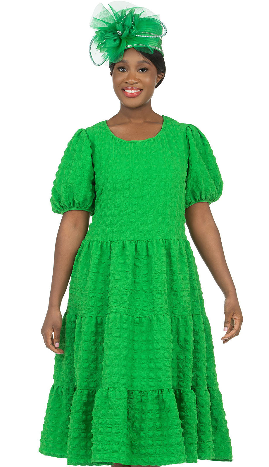 Giovanna D1559-GRN Ladies Church Dress
