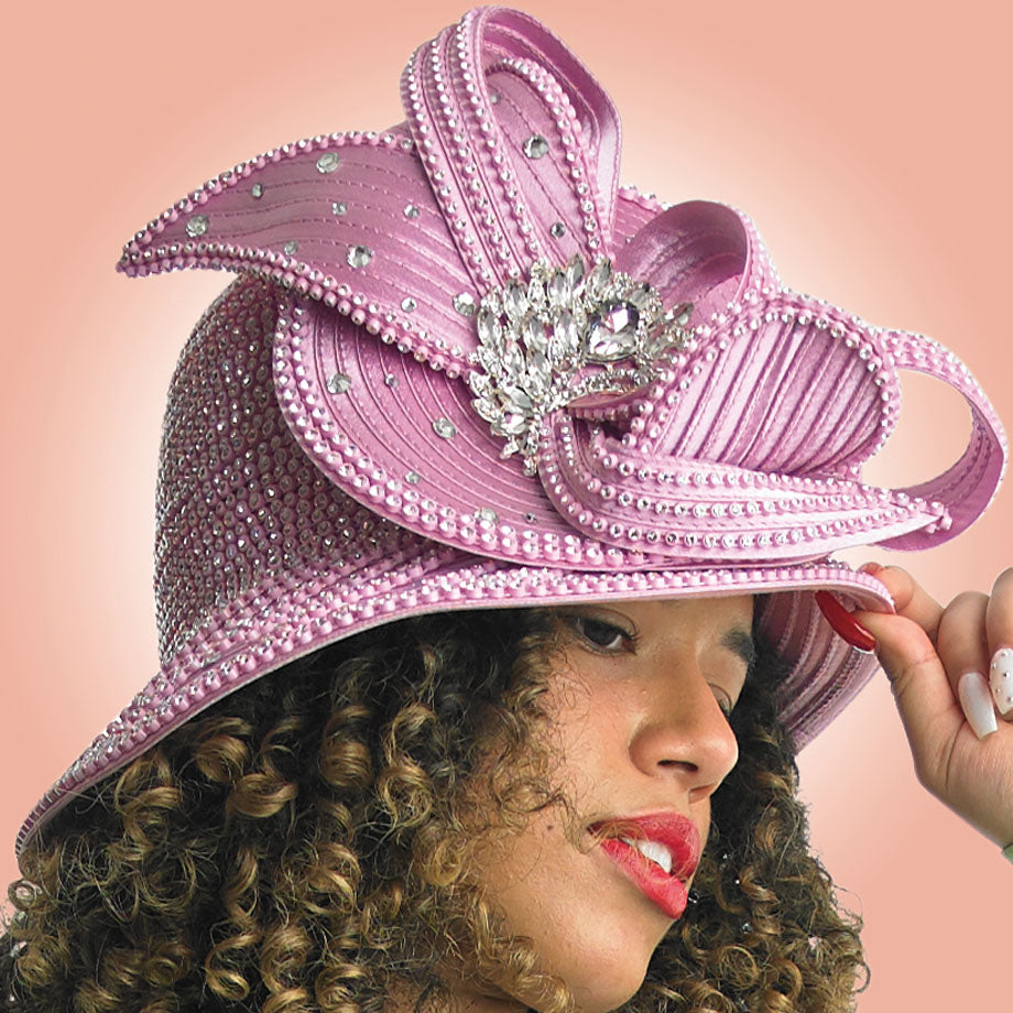 Lily And Taylor H950-PNK Church Hat