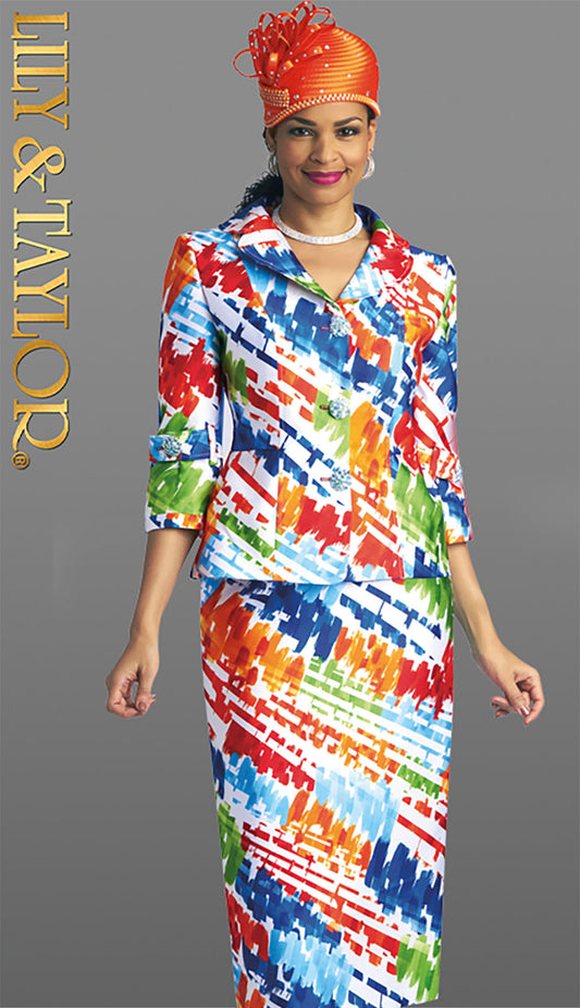 Lily And Taylor 4828-RYL Church Suit