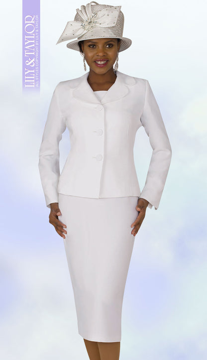 Lily And Taylor 4063-WH Church Hat