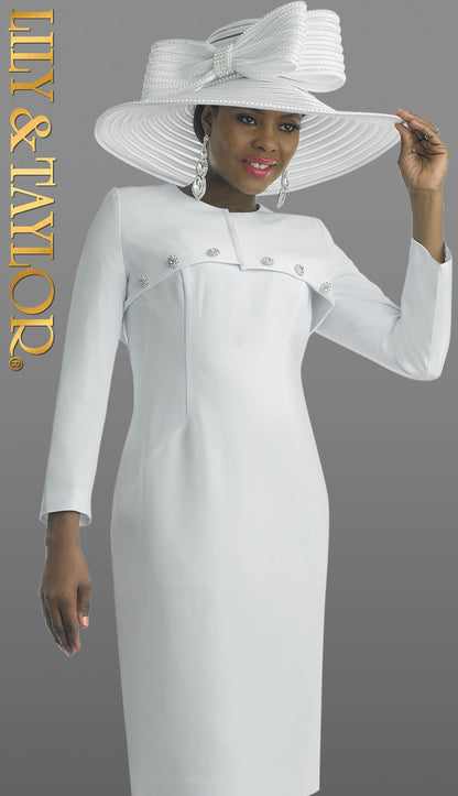 Lily and Taylor 4848-WHT Church Hat