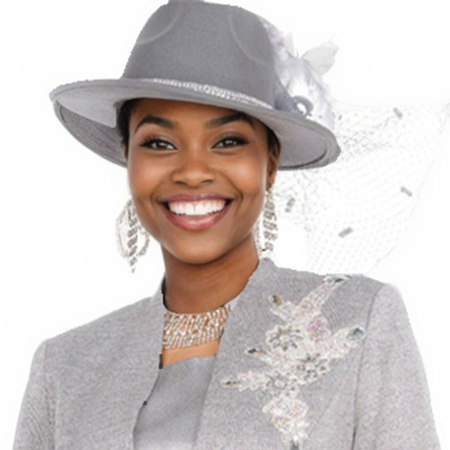 Champagne Italy H5959-GRY-QS Church Hat