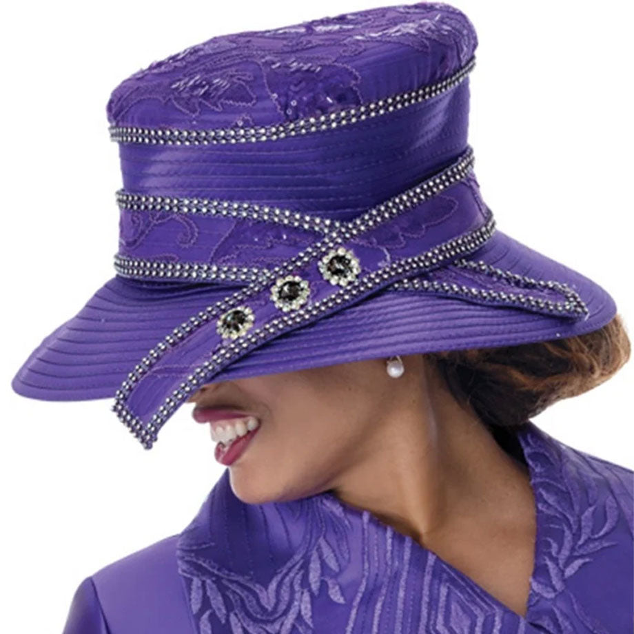 GMI 402012-PUR-H-QS Church Hat