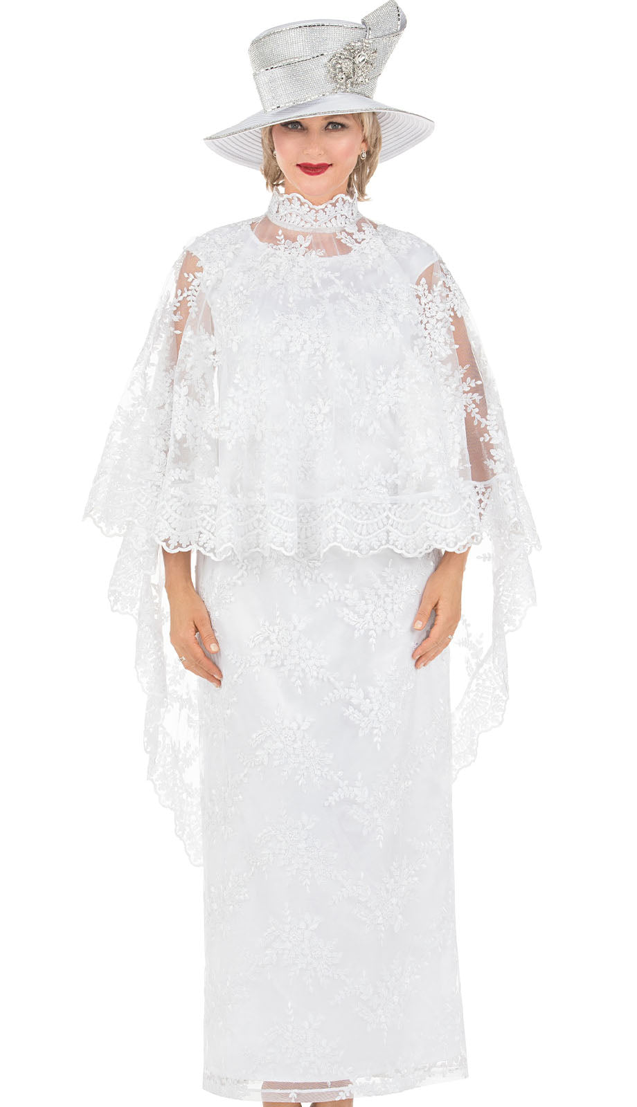 Mia By Giovanna D1667-WHT Church Suit