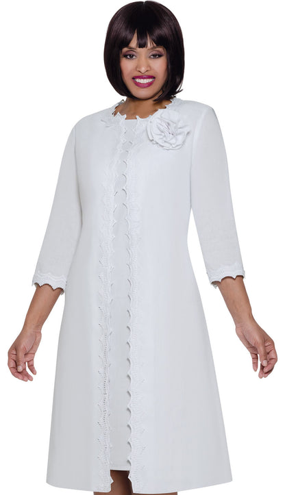 Divine Blessings DB2052-WHT-QS Church Dress