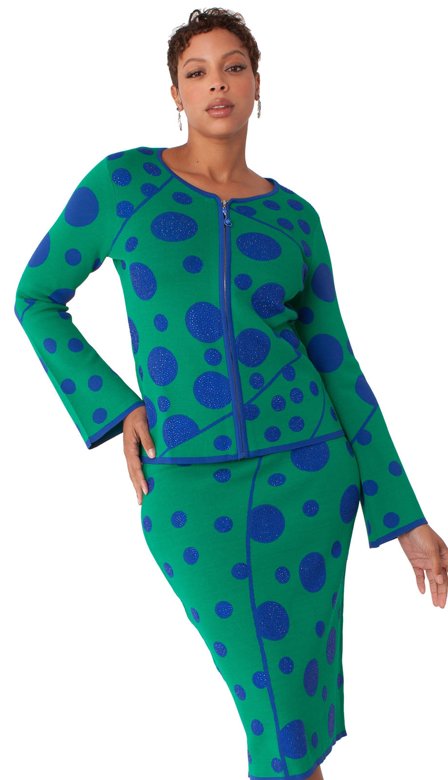 Kayla 5343-EWB Church Suit