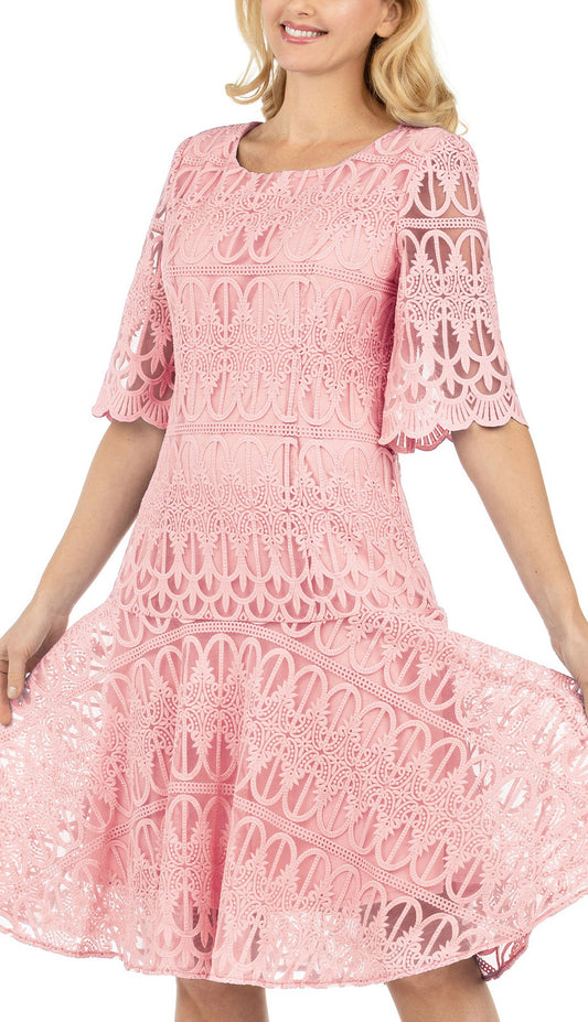 Giovanna D1541-PIN-CO Church Dress