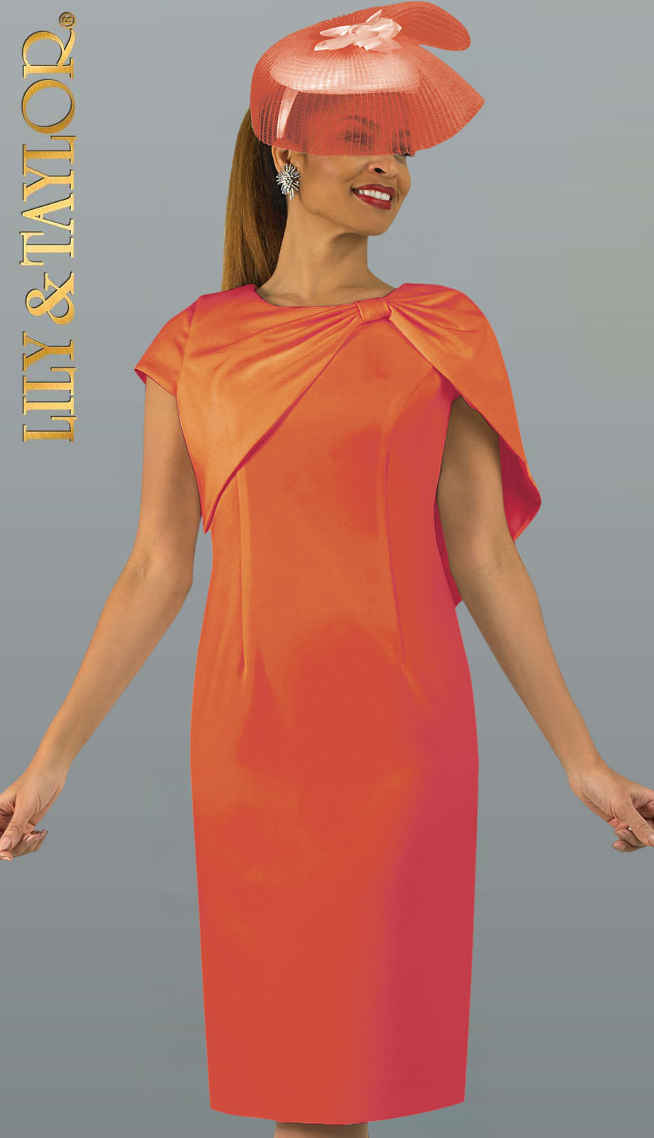 Lily And Taylor 5005-RED Church Dress