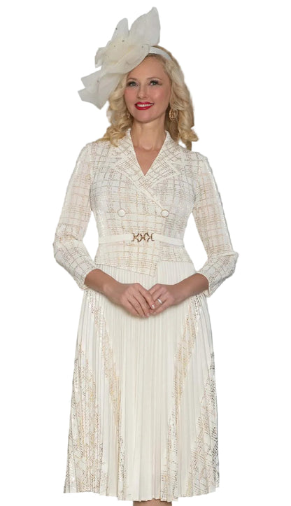 Lily and Taylor H130-IVO Church Hat