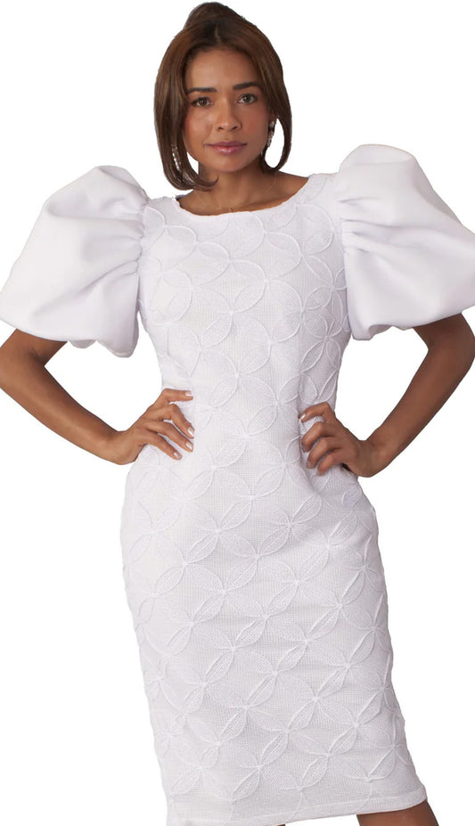 Chancele 9727-WHT-QS Church Suit