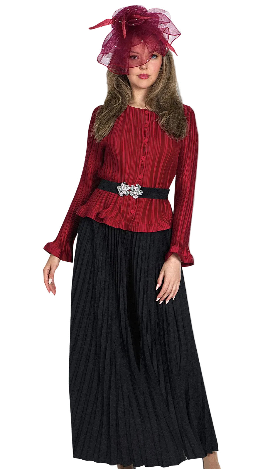 Lily And Taylor 5215-BUR Church Suit