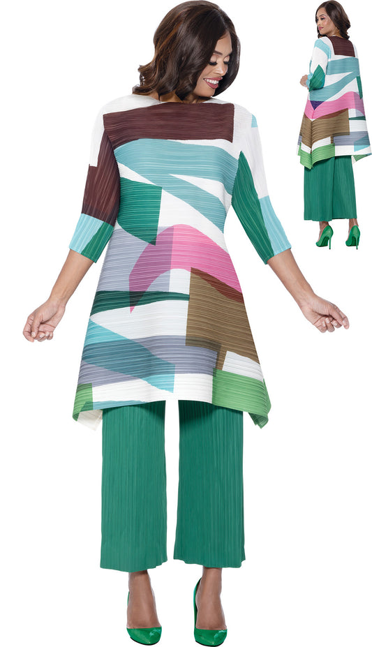 Divine Casuals DC1802-EMR Church Dress