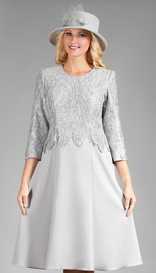 Mia By Giovanna D1681-SLV-CO Church Dress