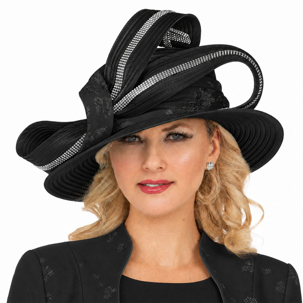 Giovanna HG1154-BLK-QS Church Hat