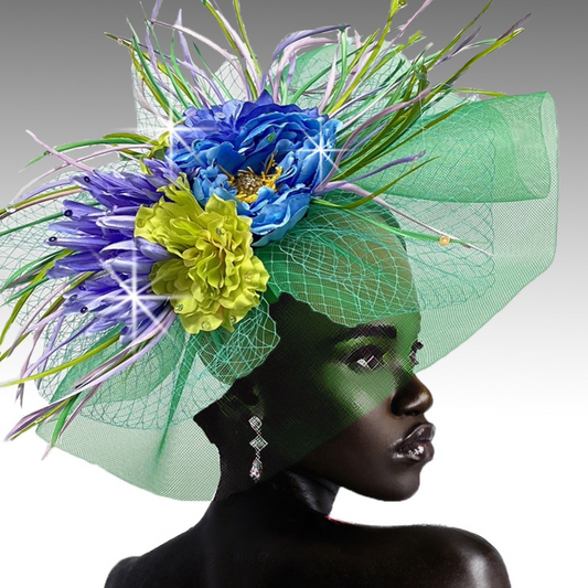 FA2311 Georgina-WT Church Fascinator
