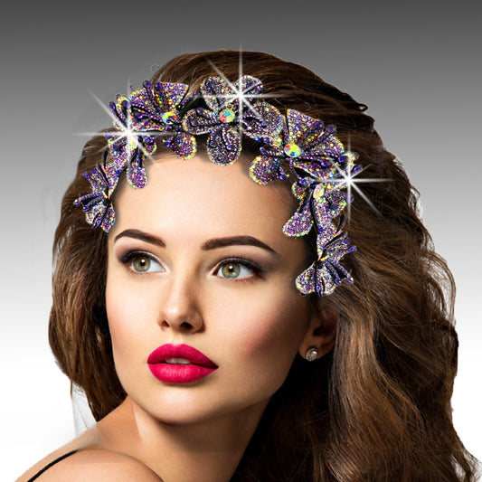 FA3071 TIARA-PUR Church Fascinator