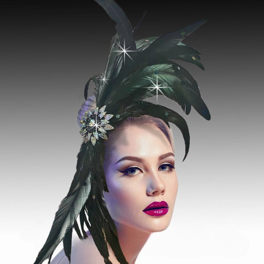 JOSEPHINE BAKER FA3217-BK Church Fascinator