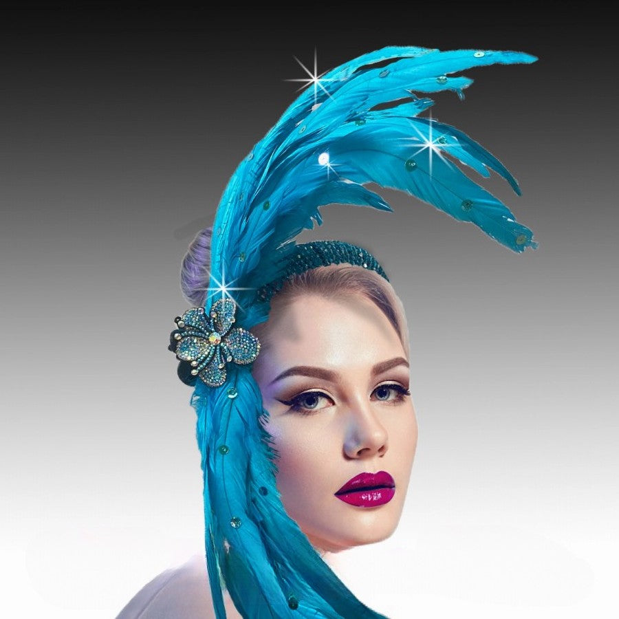 JOSEPHINE BAKER FA3217-TUR Church Fascinator