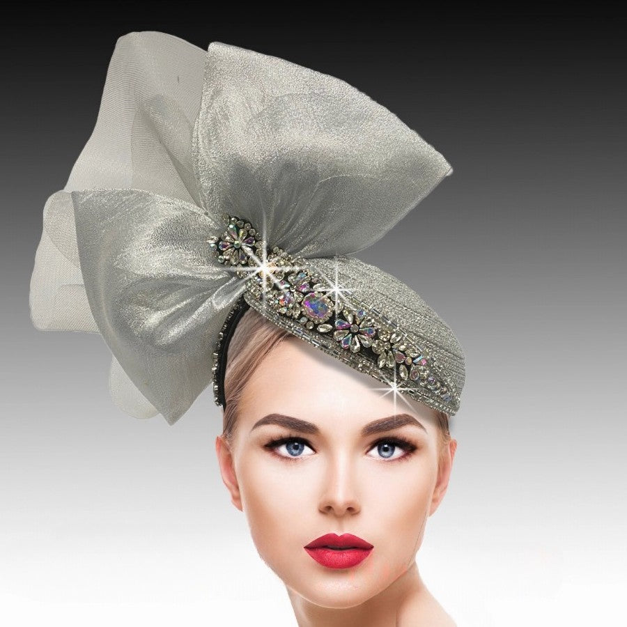 STARDOM FA3219-SI Church Fascinator