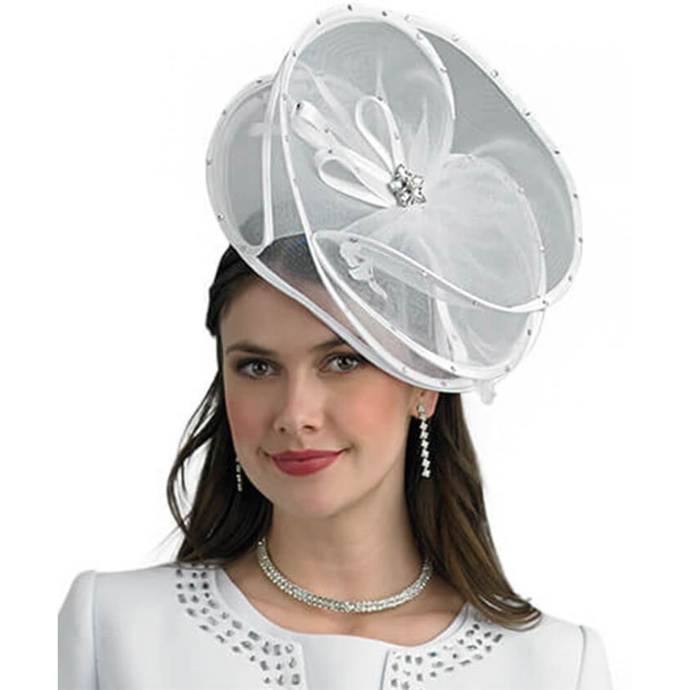 Lily And Taylor Fascinator H121-WHT