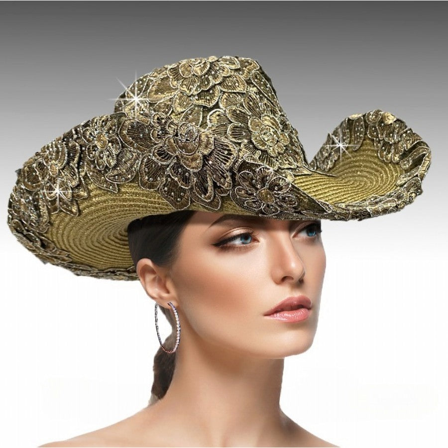 Hat SC1372-GLD Madrid Cowboy