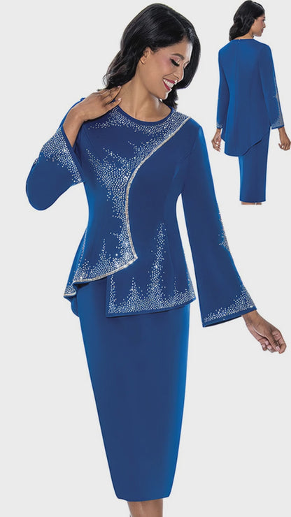 Stellar Looks SL600202-RYL-QS Church Suit