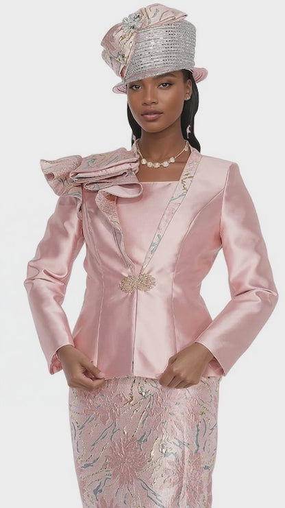 Champagne Italy 6101-MTP Church Suit