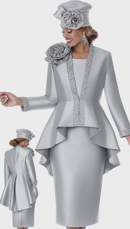 GMI 401993-SLV-QS Church Suit