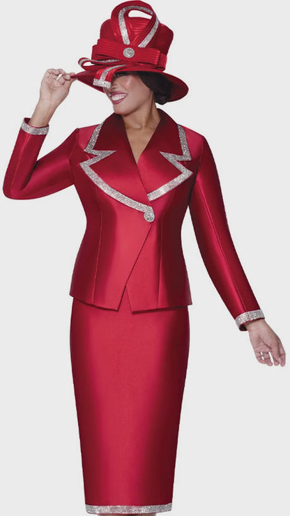 GMI 9872-RED-QS Church Suit