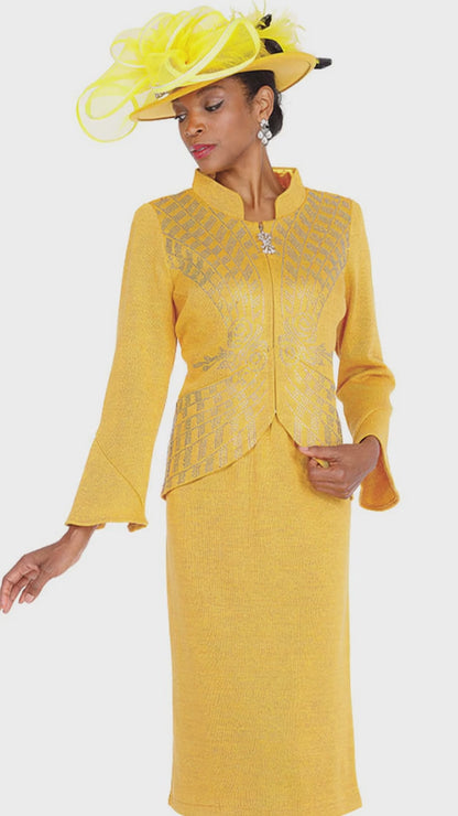 Elite Champagne 5968-GLD-IH Church Suit