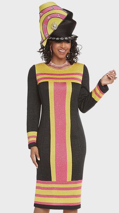 Donna Vinci 13232-BYR-IM Church Dress