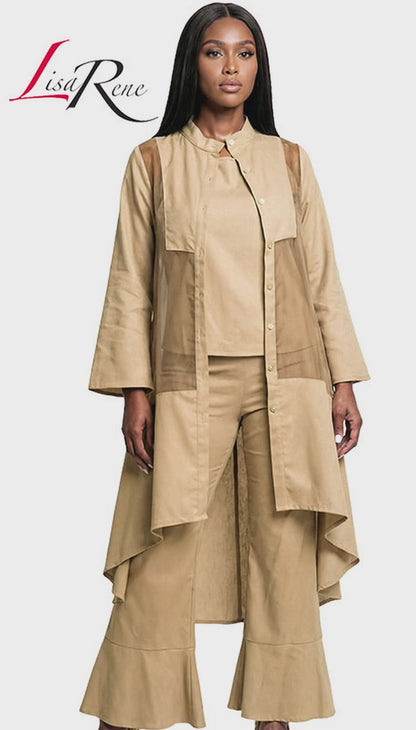 Lisa Rene 3393-KHK Church Suit