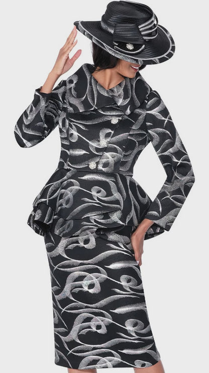 GMI G400632-BWS-H Ladies Church Suit-Hat